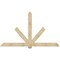 Ekena Millwork Kennewick Rough Sawn Timber Gable Bracket, Douglas Fir, 96"W x 56"H x 2"D x 6"F, 14/12 Pitch GBW096X56X0206KEN00RDF - alternate 1